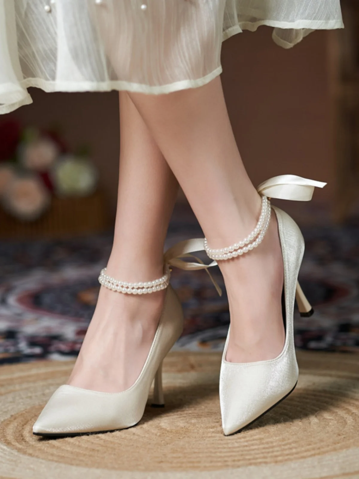 Elegant Pointed Toe High Heels in Light Tawny with Thin Stiletto Heel for Women Available in Small Sizes 31 32 33 And Large S...