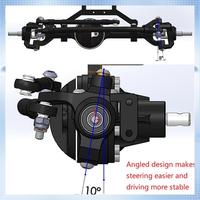 New CNC Metal D90 Front And Rear Axle For 1/10 RC Crawler RC4WD D90 D110 Gelande II TF2 Yota II Axle Upgrades Parts