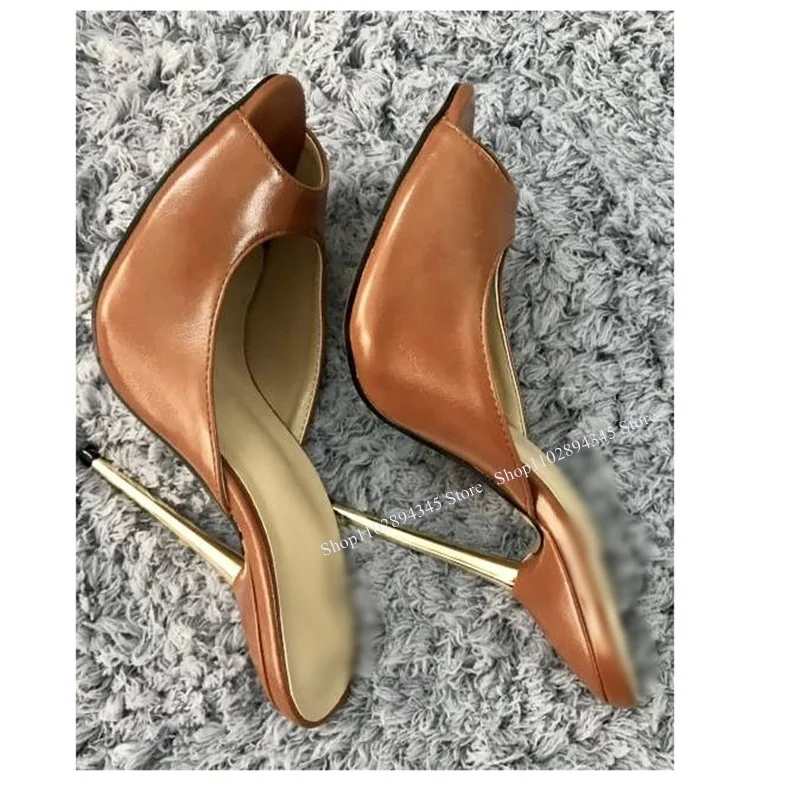 Czarne wsuwane na wydrążone skórzane kapcie cienki wysoki obcas Peep Toe modne seksowne fajne letnie buty dla kobiet duży rozmiar Zapatillas Mujer