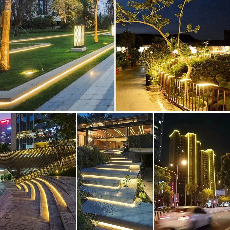 Imagem -06 - Solar Led Strip Jardim Decoração String Lights Flexível Street Garland Impermeável Lâmpada de Natal 3m 5m