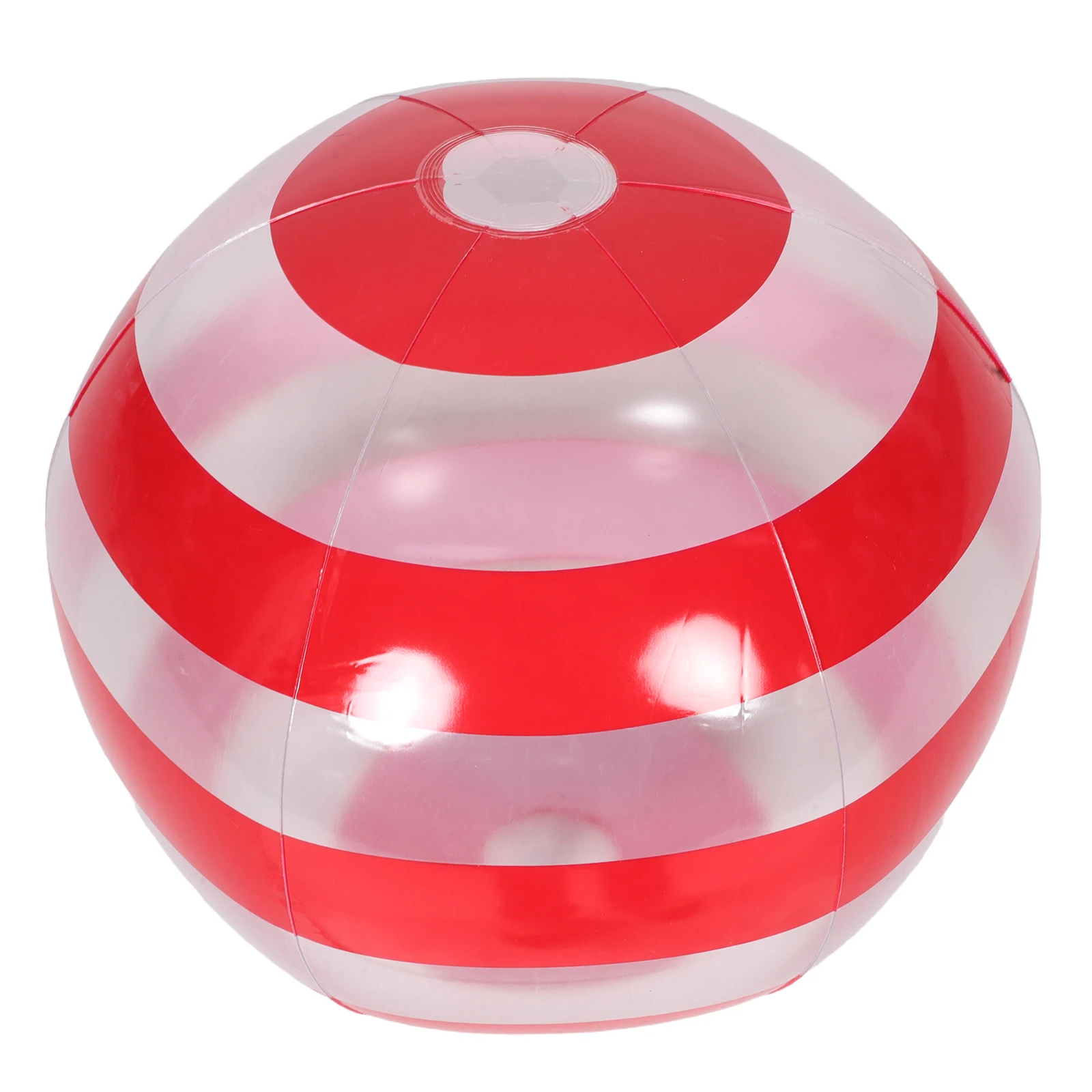 Clear Inflatable Beach Ball Vibrant Stripe Design For Summer Pool Party Outdoor Wedding Decoration Inflatable Disco Ball