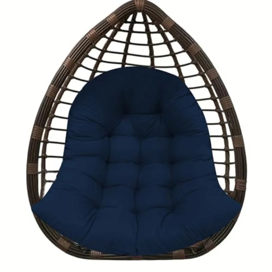 

Thicken Egg Chair Cushion Replacement Outdoor Hammock Swing Cushions with Ties Hanging Wicker Basket Seat Pad with High Elastic