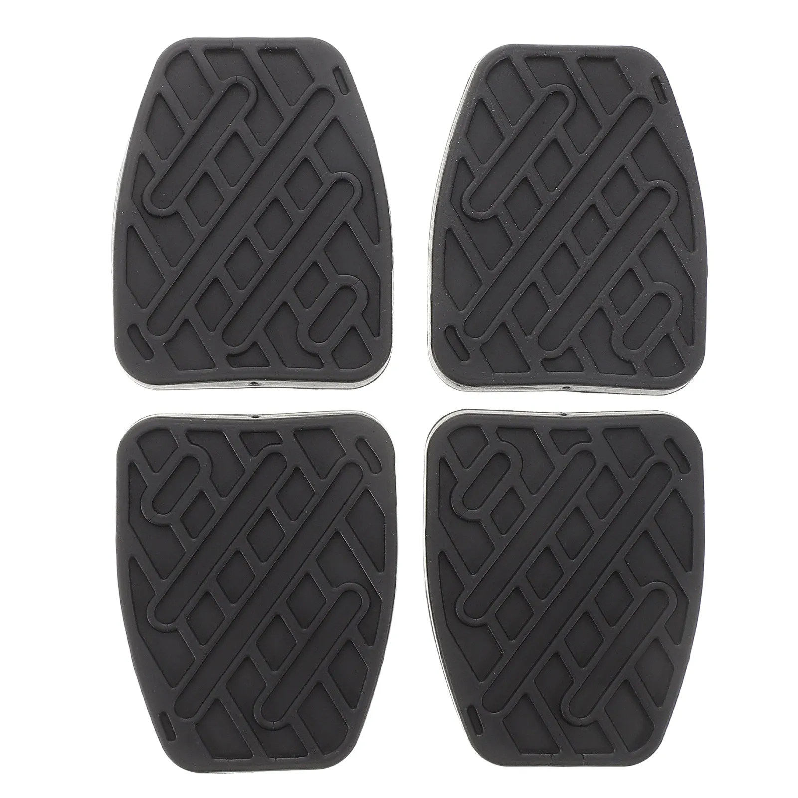 4Pcs Anti-Slip Clutch Pedal Pads for Cars – Heavy-Duty Rubber Brake Foot Covers, Comfortable Driving Replacement