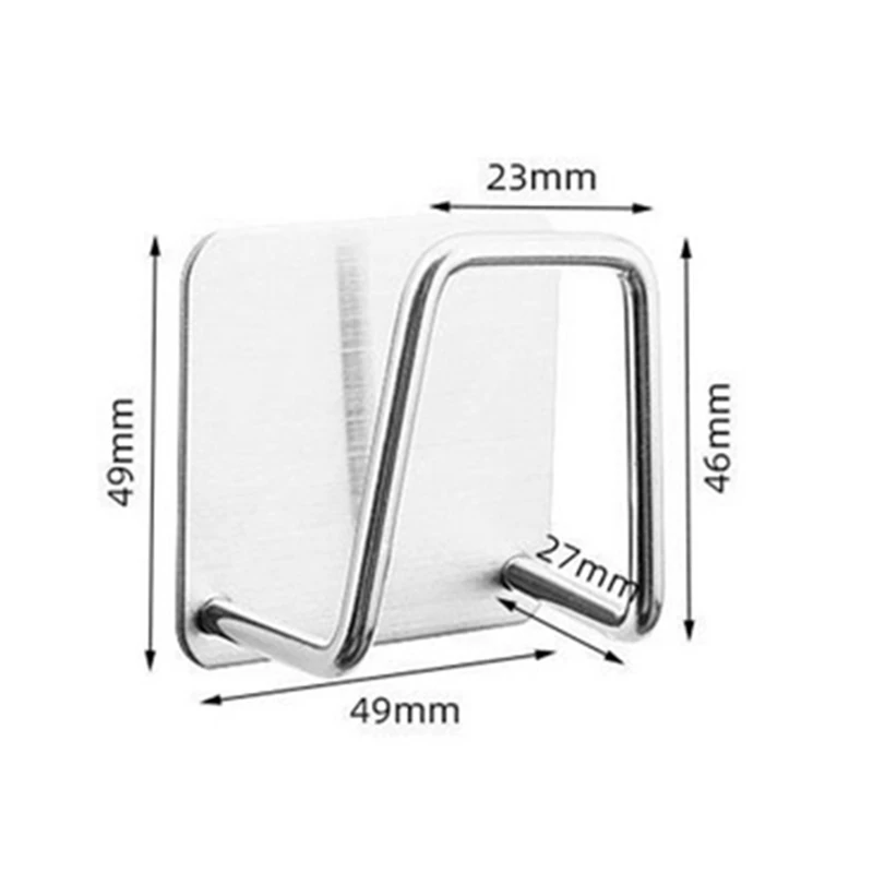 Porte-éponge en acier inoxydable 304, support séchage auto-adhésif, support rangement