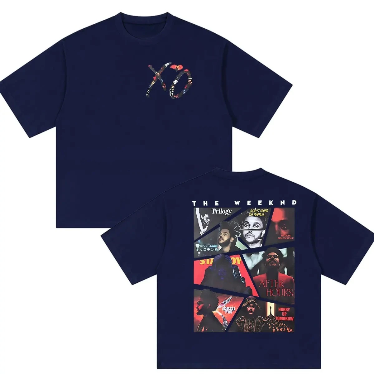 Hip Hop Streetwear Rapper The Weeknd Hurry Up Tomorrow XO Album 2026 Graphic T Shirts Pop Music Loose Short Sleeve T-Shirt Y2K