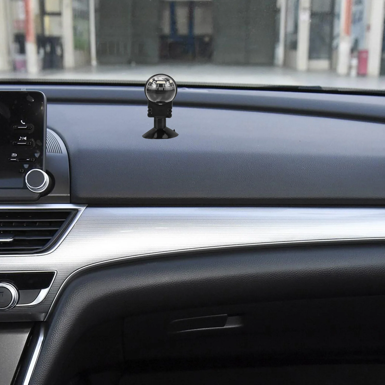

Car Compass Ball Vehicle Dashboard Mount Durable Plastic for Car Boat Marine Navigation Dashboard Compass Vehicle Navigation
