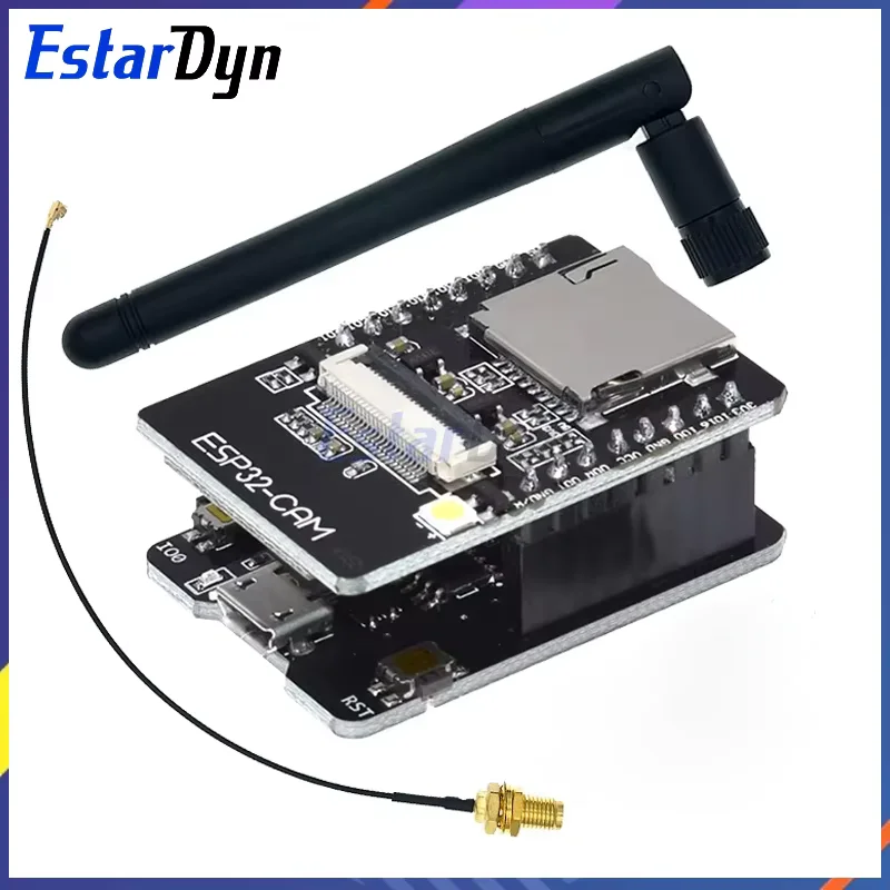 Módulo WiFi ESP32-CAM com Antena 2.4G, Placa de Desenvolvimento ESP32 Serial para WiFi, Módulo de Câmera Bluetooth 5V