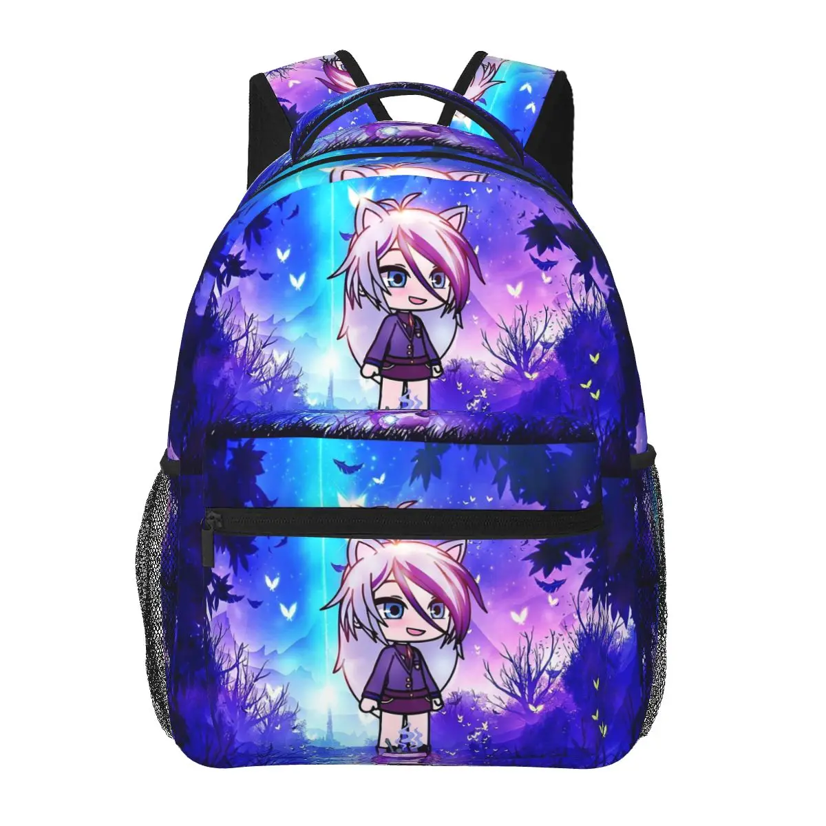 

Gacha In The Magic Forest Backpacks Boys Girls Bookbag Students School Bags Cartoon Kids Rucksack Shoulder Bag Large Capacity