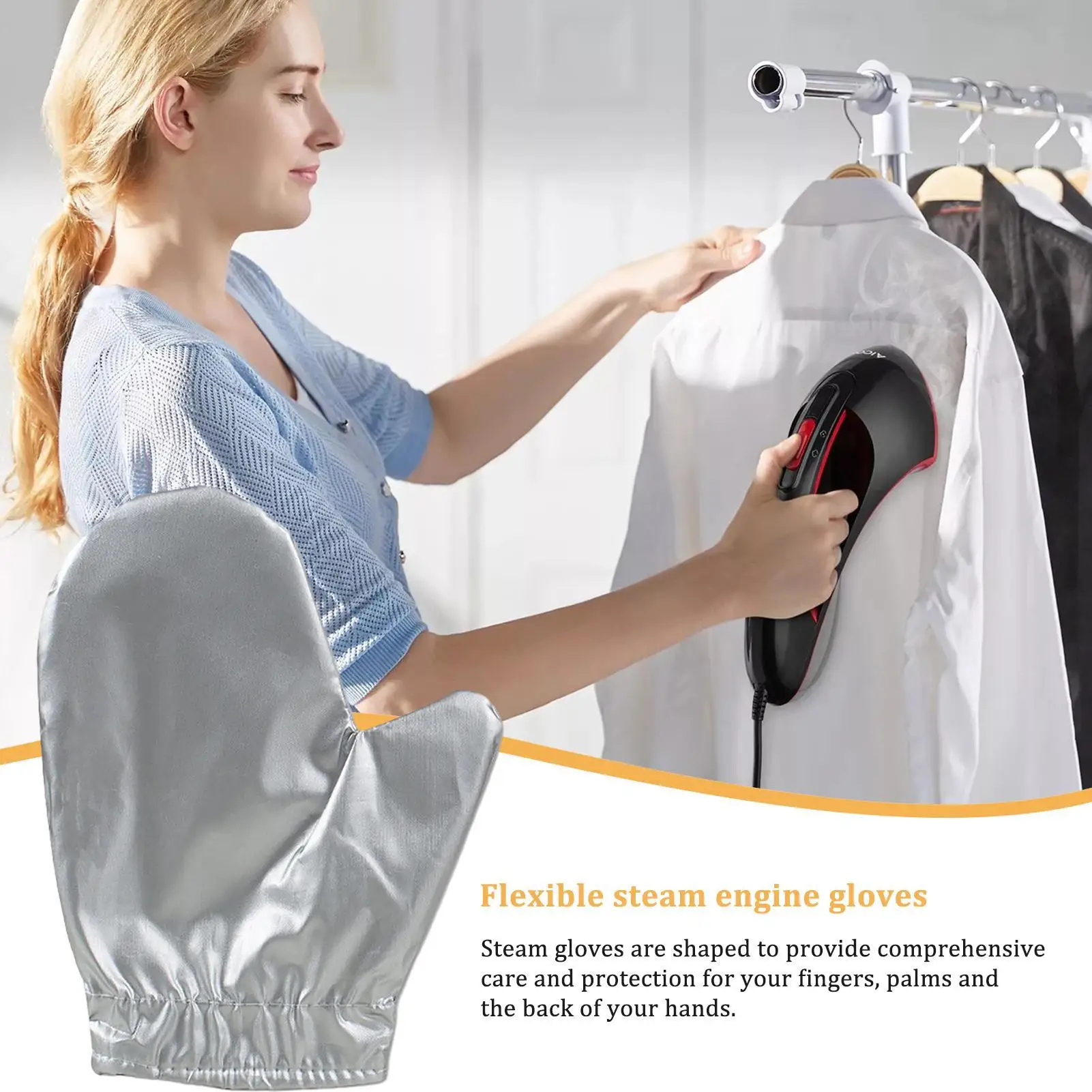 Steamer Mitt Ironing Mitt Heat Mittens Protective for Garment Steamer Ironing Accessories