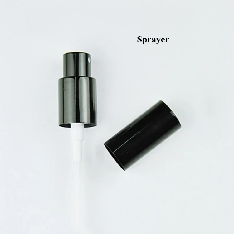 50pcs/lot Aluminum Gold/Silver/Black Sprayer Atomizer/Press Pump Head Cover Cap for 5/10/15/20/30/50/100ml Essential Oil Bottles image 3