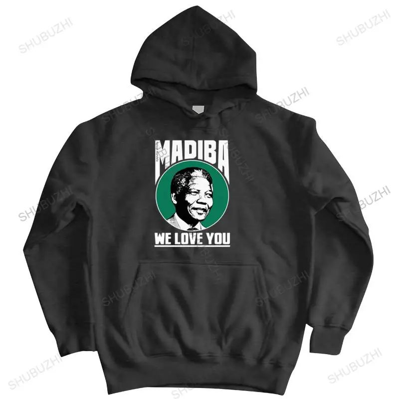 cotton sweatshirt male hoodies NELSON MANDELA Tribute shubuzhi men autumn winter zipper