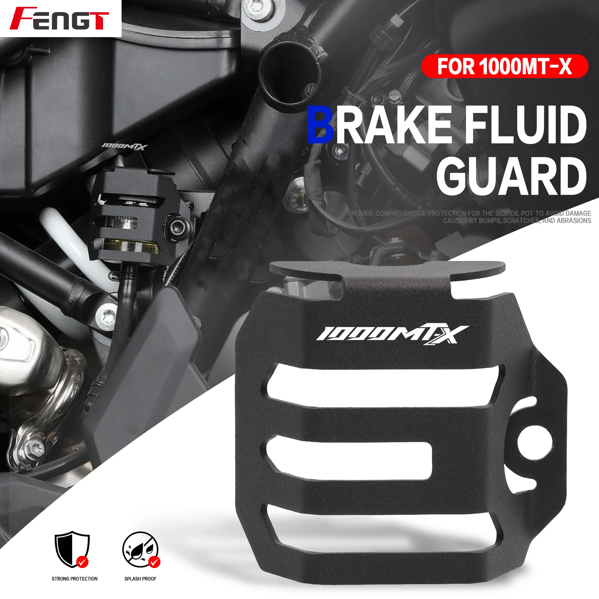 For CFMOTO 1000MT-X 1000MTX Motorcycle MT-X 1000 Accessories CNC Rear Brake Fluid Reservoir Cover Guard Protection Cup 1000 MTX
