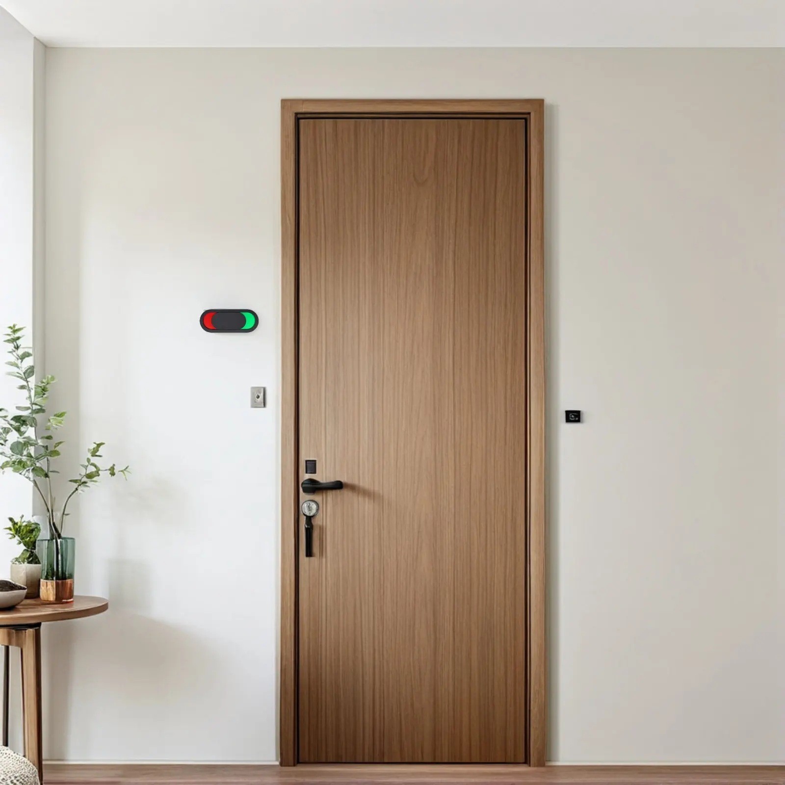 4Pcs Easy-Install Acrylic Slider Door Sign Blank Vacant Occupied Indicator for Office Meeting Room Restroom Door Sign Board