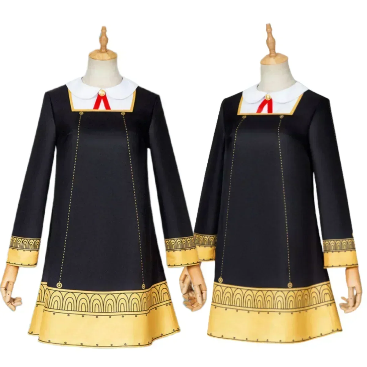 أنيا Vervalser تأثيري حلي أنيمي التجسس فاميلي بيوتر Kinderkleding أنيا تأثيري Kawaii فستان أسود حفلة الهالوين النساء