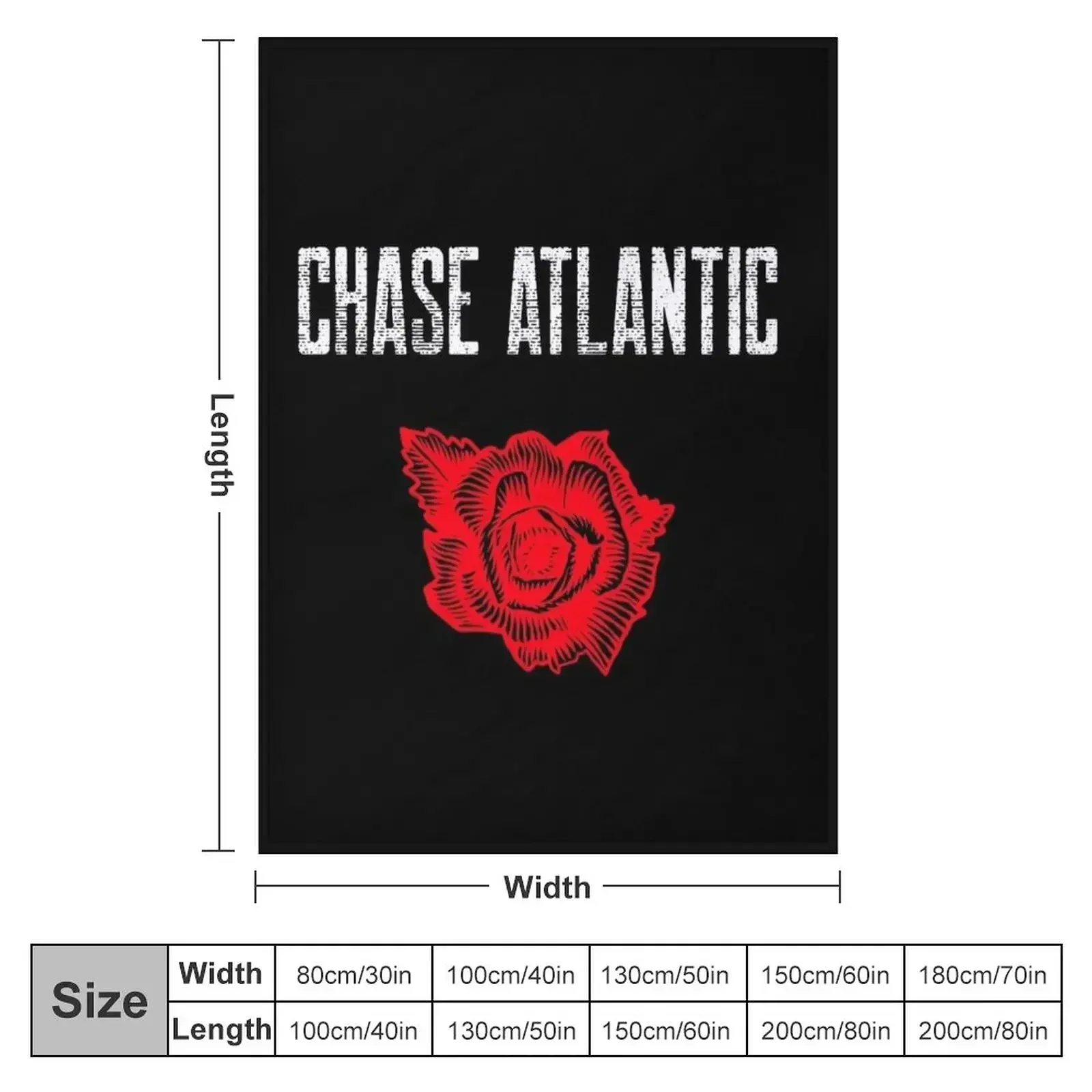 Chase Atlantic Design Throw Blanket couch cozy soft plush fuzzy picnic outdoor blanket