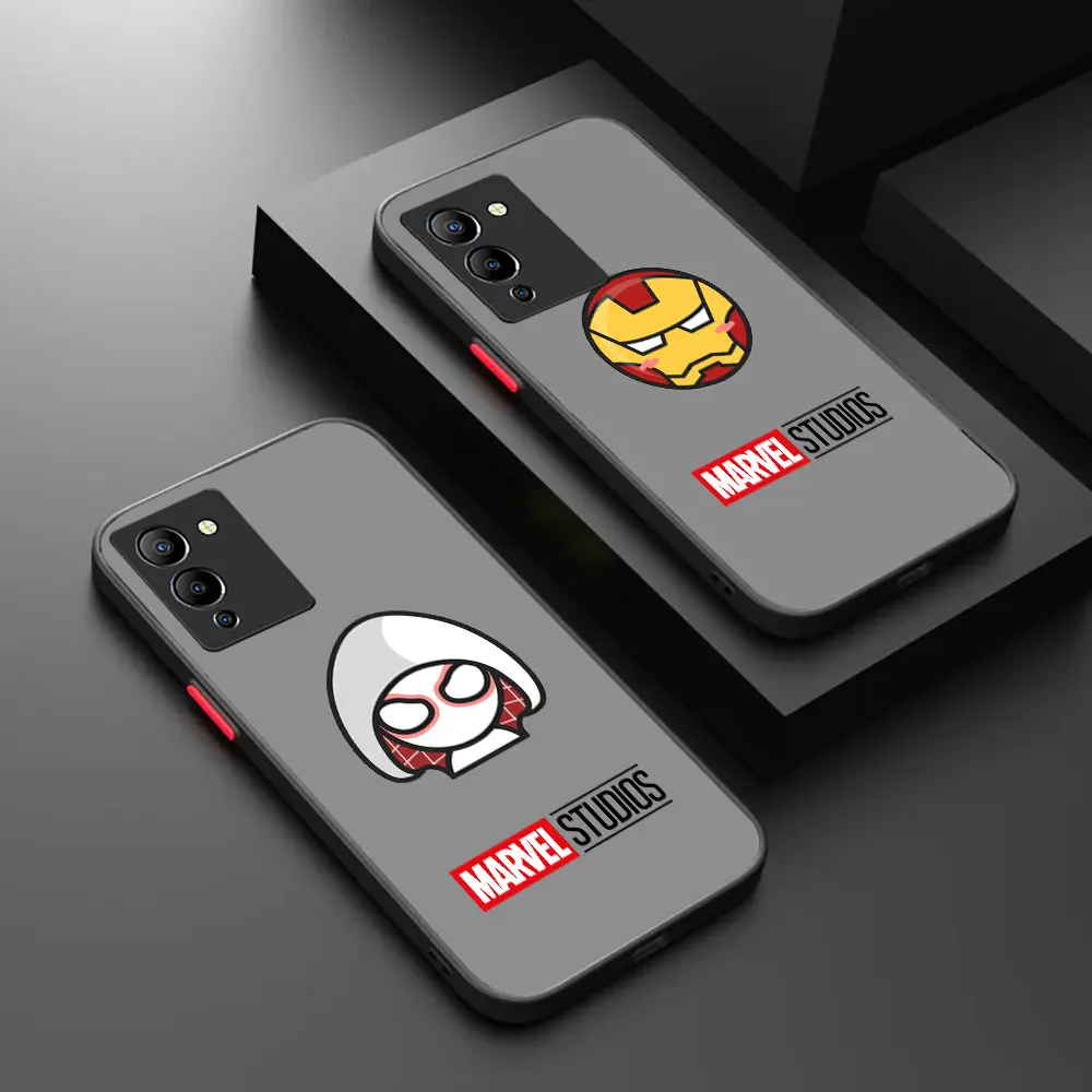 Cute Marvel Heroes Matte Shockproof Phone Case For Infinix SMART 8 6 5 4 NOTE 30 12 G96 G88 11 10 8 8I 7 S PRO PLUS NFC