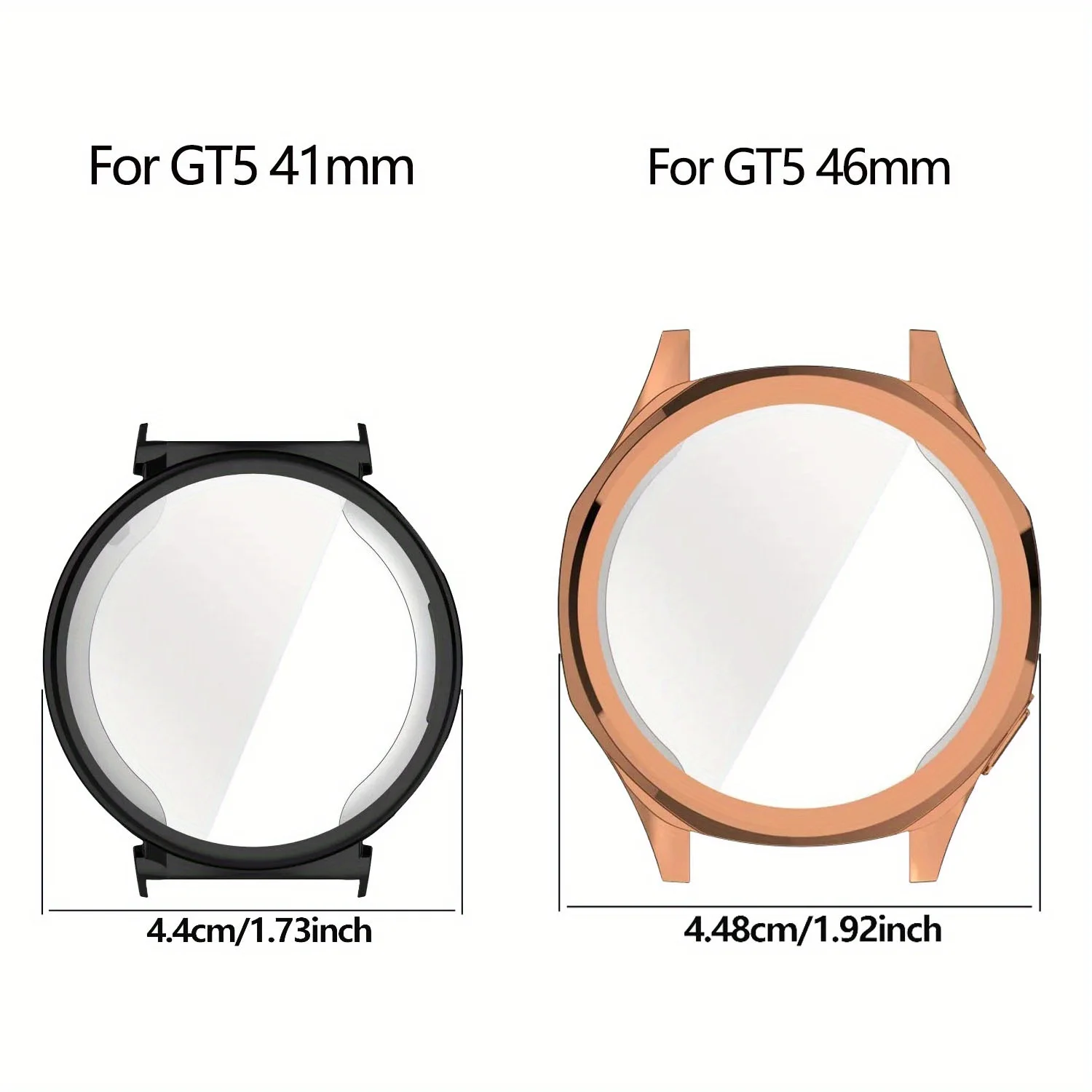 Case for Huawei Watch GT 4/5/6 41mm/Fit 2/3/4/4pro Screen Protector Case Soft TPU All-Around Protective Bumper Cover Accessories