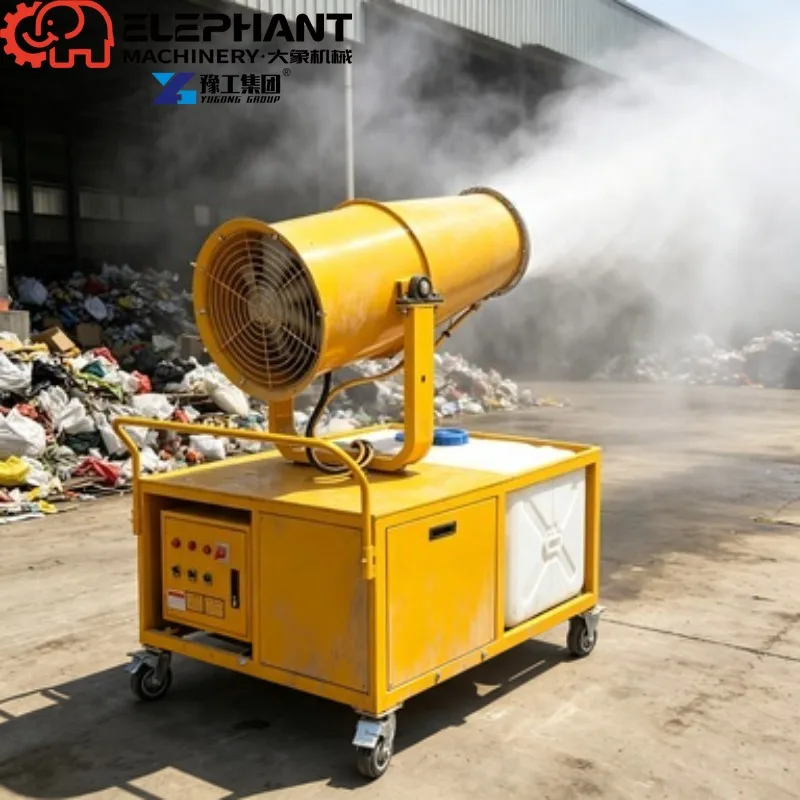 Fog Cannon Machine Mobile Diesel Water Mist Cannon For Coal Mine Site Dust Removal And Environment Protection