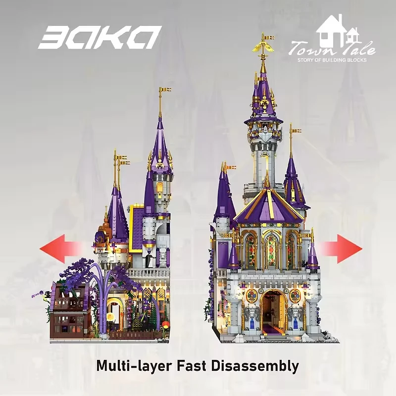 Medieval Castle Model Blocks MOC 33210 Creative Ideas Royal Palace Architecture Building Bricks Gift DIY Toy Set Kids Boys Girls