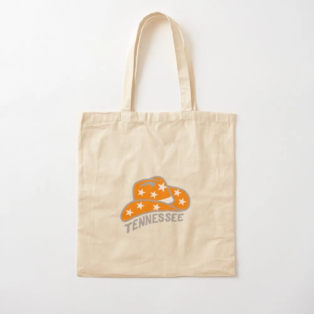 

Orange and White Cowboy Hat Tote Bag Handbags women Canvas stote bag canvas tote bag