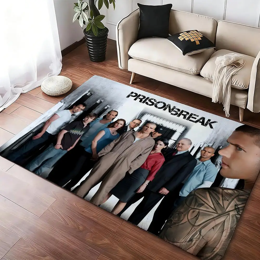 Prison Break Floor Mat Soft Thickened Absorbent Non-Slip Bedroom Living Room Door Mat Home Decor Flannel Rugs