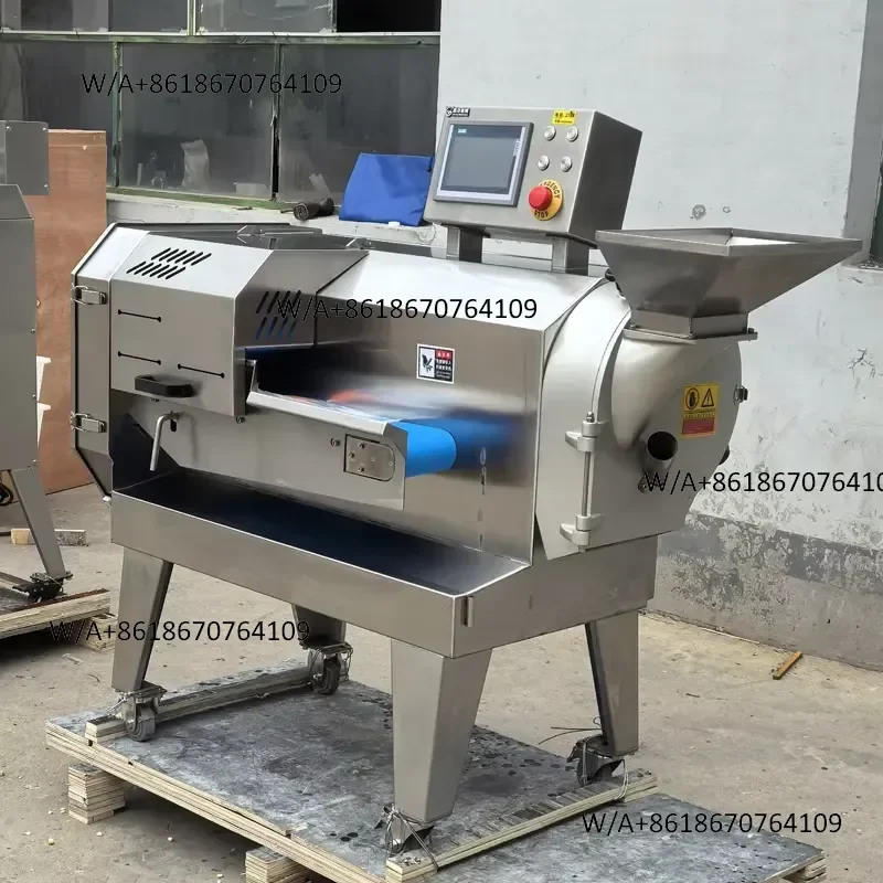 Compact Fruit & Vegetable Cutting Machine with for Blades Slicing Shredding Celery Parsley Leek Green Onion Cucumber