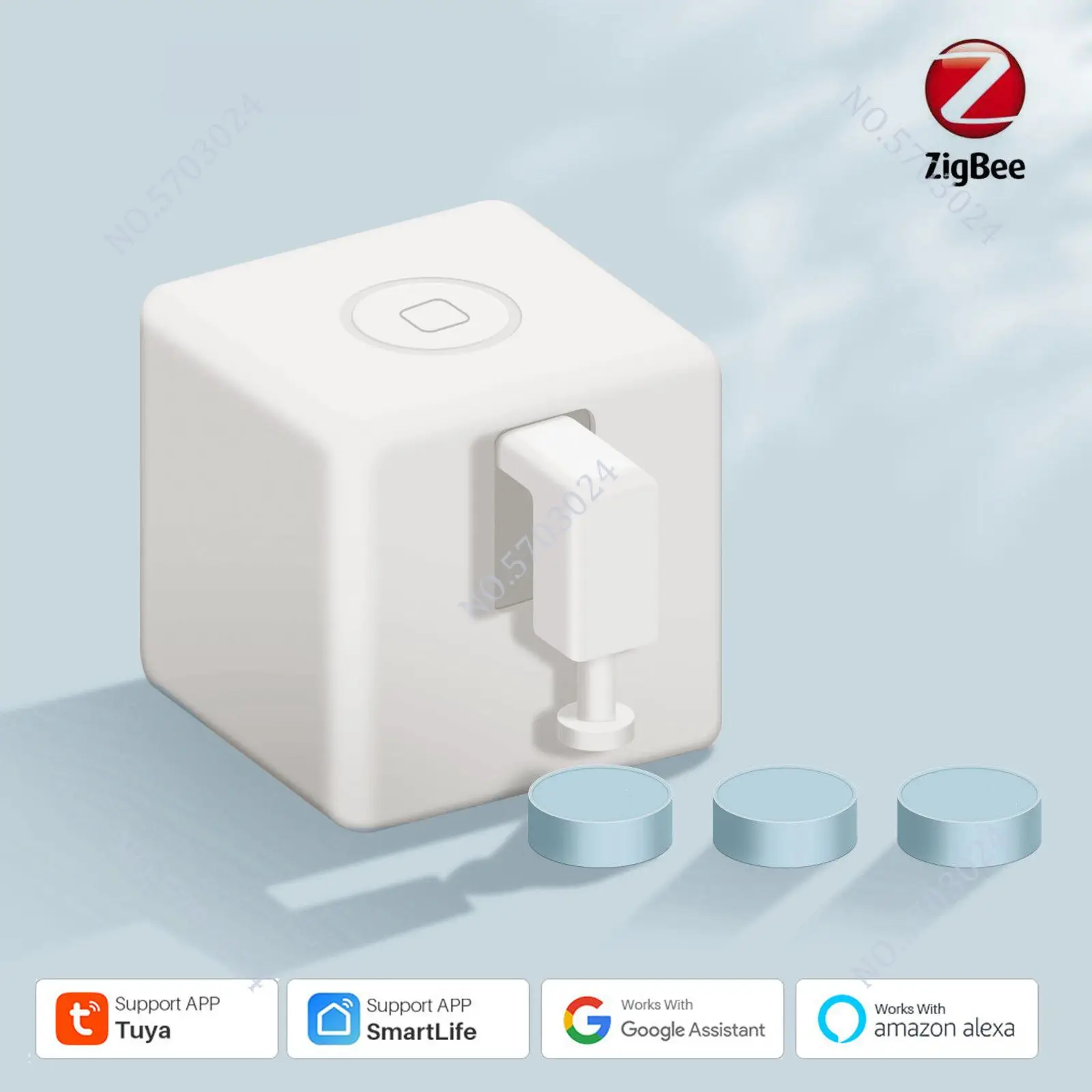 Zigbee 3.0  Fingerbot Plus Tuya Smart Life Fingerbot Switch Button Pusher Timer Voice Control Works With Alexa Google Assistant