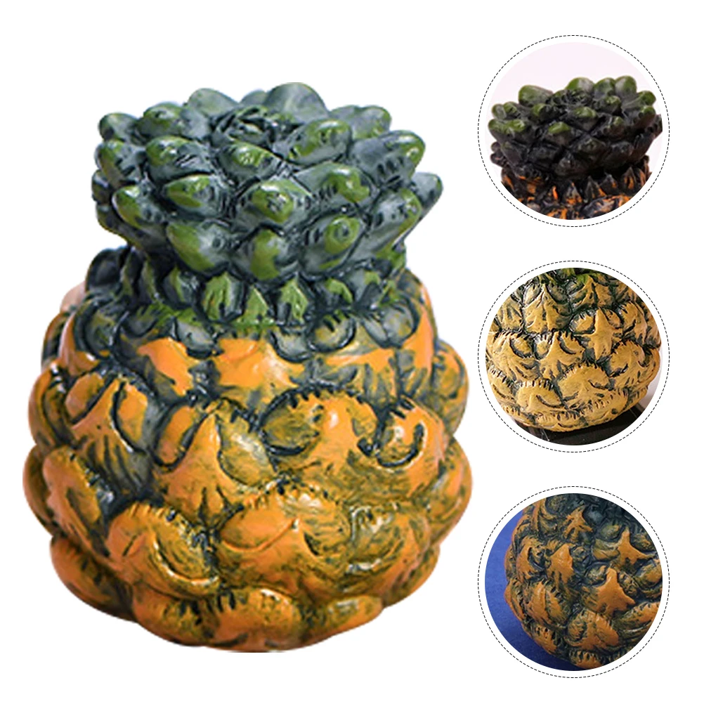 

6pcs Artificial Artificial Pineapple Fake Fruit Decor For House Home Photo Props Educational Montessori