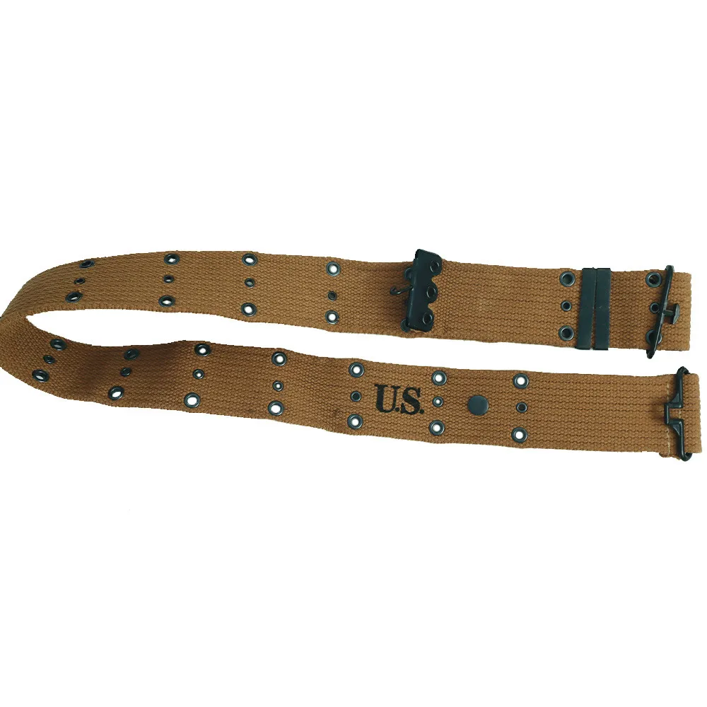 WWII WW2 M1945 Belt Three-hole Belt Khaki Green M1936 Replica of World War II Soldiers Dedicated M1961 Belt