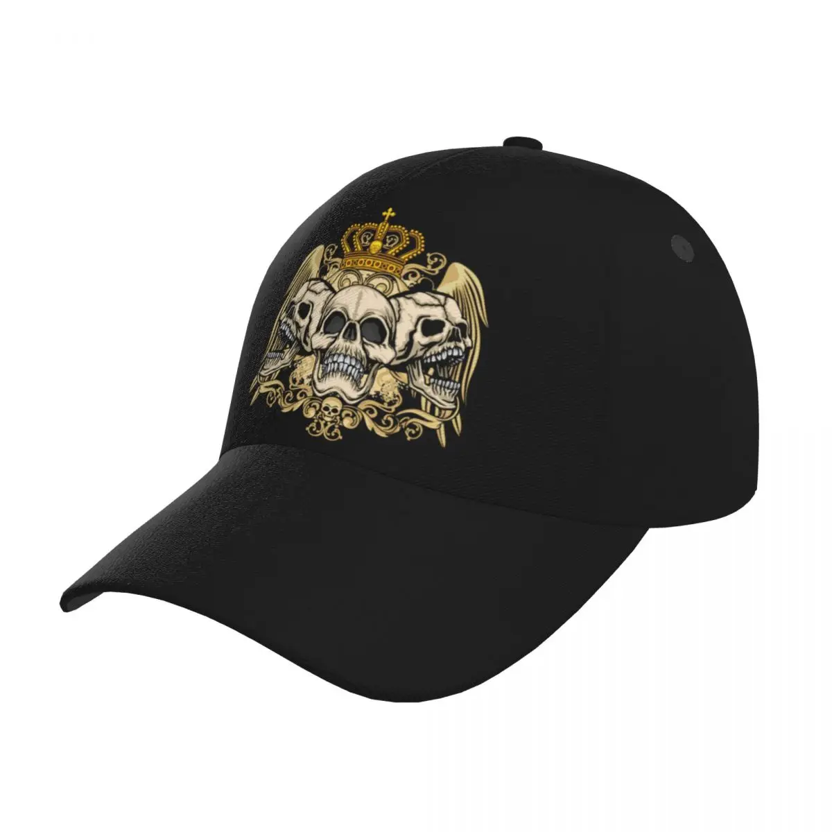 

Skull Coat Of Arms Outdoor Sport Cap Baseball Hat Men Women Visor Street Hip Hop Caps