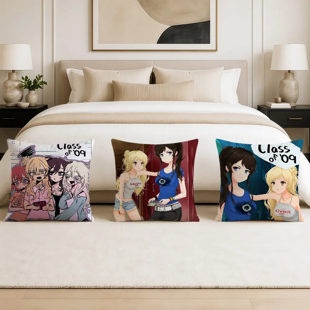 C-Class of '09 cushion cover Double Sided soft Pillowcase hogar Sofa Living Room Home bed Decor pillowcovers Gift