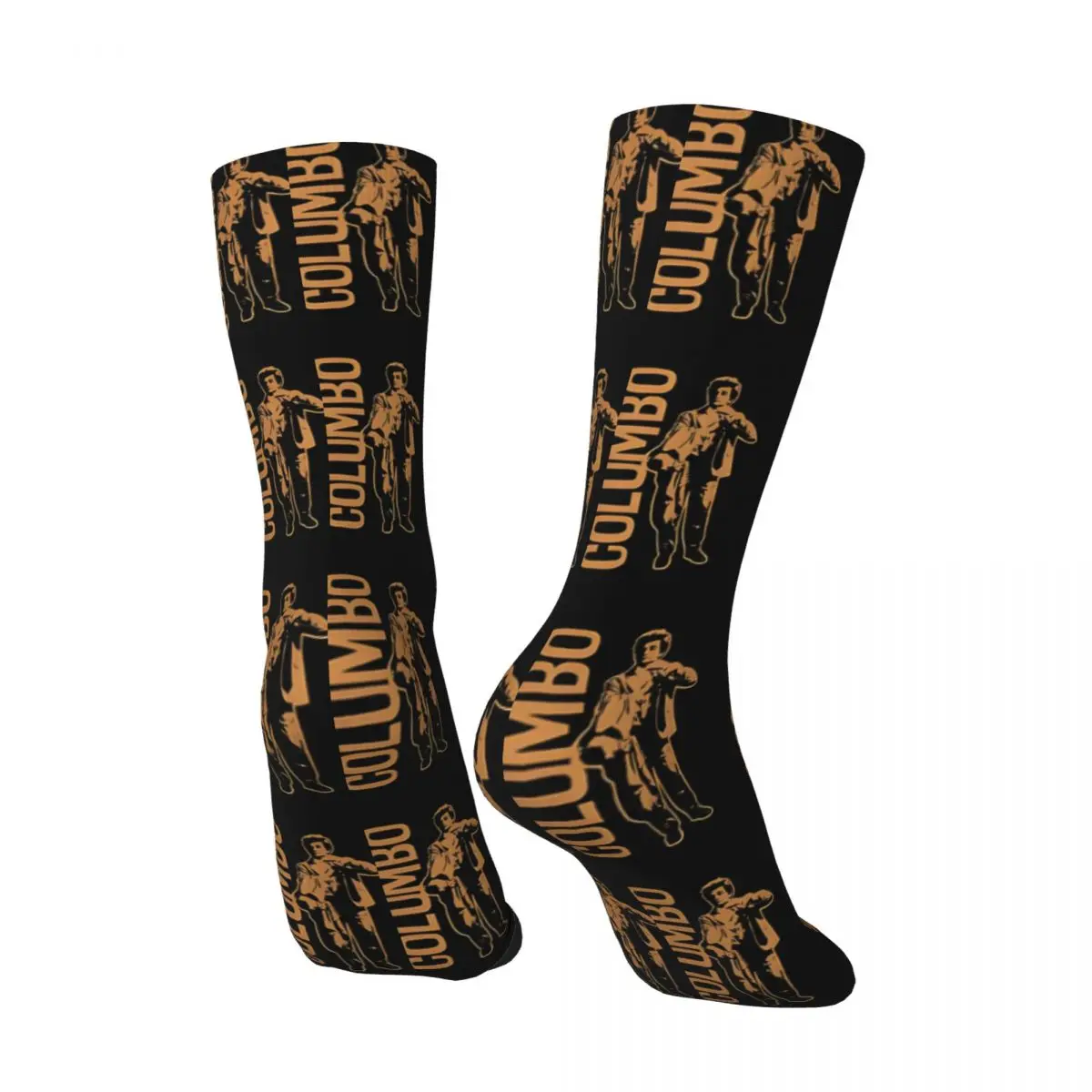 Funny Crazy compression Sock for Men There Is No Perfect Crime In The World Hip Hop Harajuku Columbo Happy Quality Crew Sock