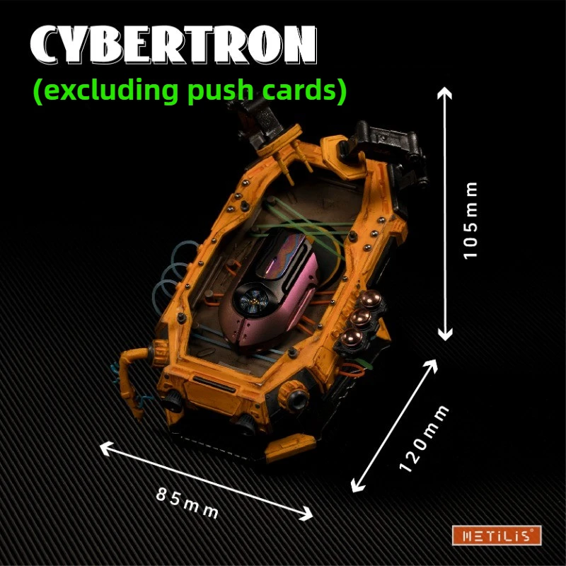 METILIS サイバトロン EDC メカニカルメタル指先プッシュカードディスプレイスタンドデスクトップおもちゃ