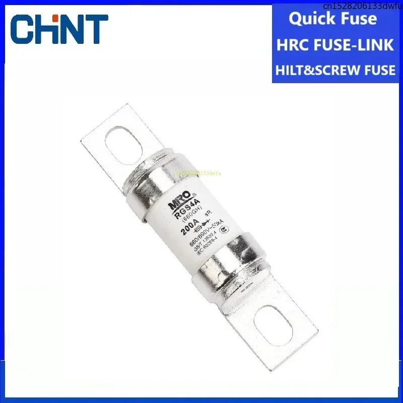 1pcs Top Quality Fast Quick Fuse RGS4A 125A 130A 140A 150A 160A 175A 180A 200A Base Cable Sleeves HRC FUSE-LINK HILT&SCREW FUSE