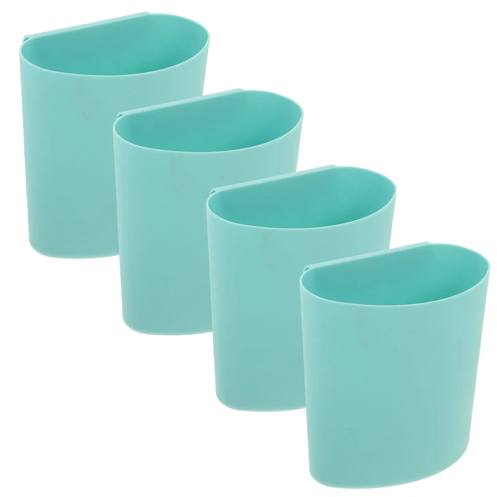 

4 Pcs Hanging Basket Shelf Rolling Cart Accessories Storage Box Bucket Small Trash Can Cup Holder for Home