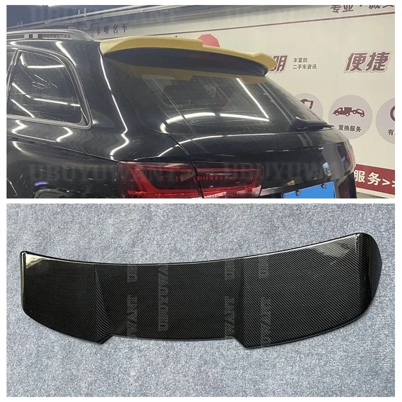 ABS Plastic Car Tail Trunk Wing Rear Roof Spoiler Roof Spoiler Extension for Audi A6 C7 Avant 2011-2017 For A6 Allroad 2012-2018