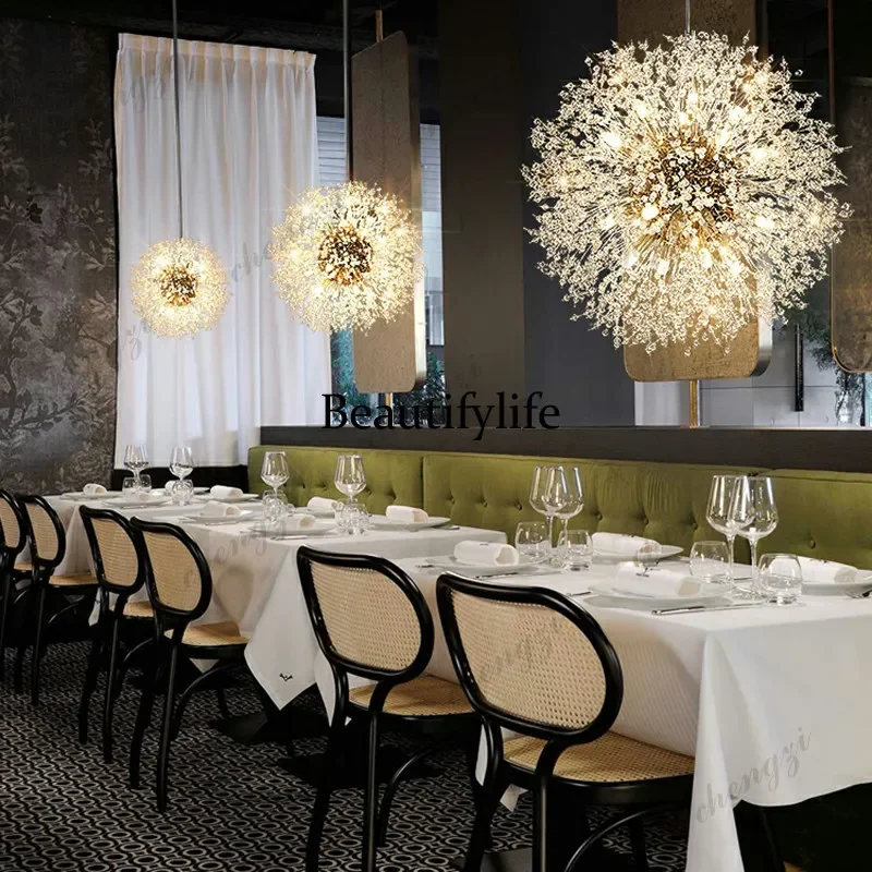 h178Restaurant, chandelier, crystal bedroom light, milk tea shop, modern simplicity, light luxury, shop light