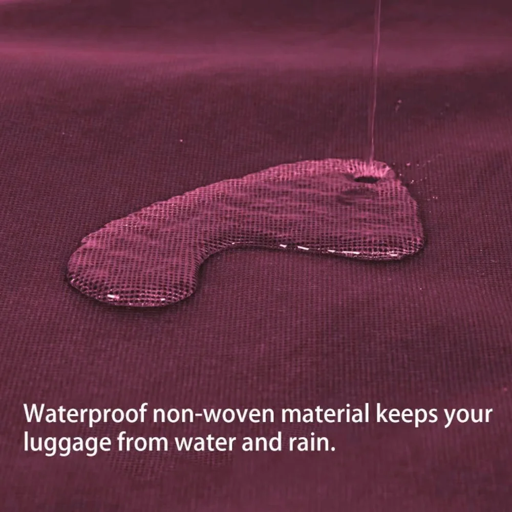 Customized Waterproof Bagagem Tampa do curso, nome livre, destacável, anti-risco, protetor da bagagem, acessórios do saco, 26 Carta