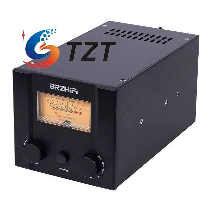 

TZT BRZHIFI PA-417 Hi-End 150Wx2 Усилитель высокой мощности Bluetooth5.3 STK417-130 Hi-Fi аудиоусилитель с VU-метром