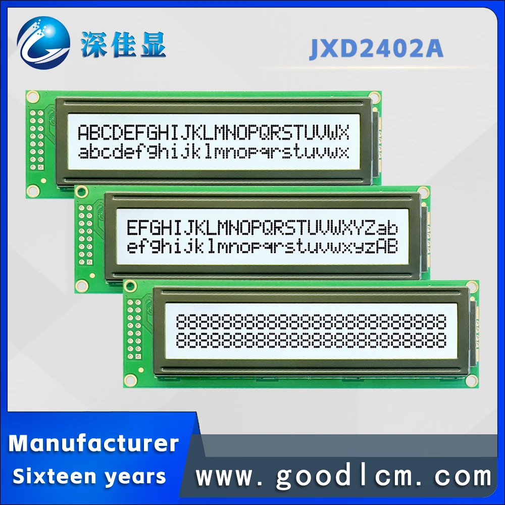 

24x2character LCD display 2402LCM LCD module 24*2A FSTN positive white light St7066 or aip31066 drive