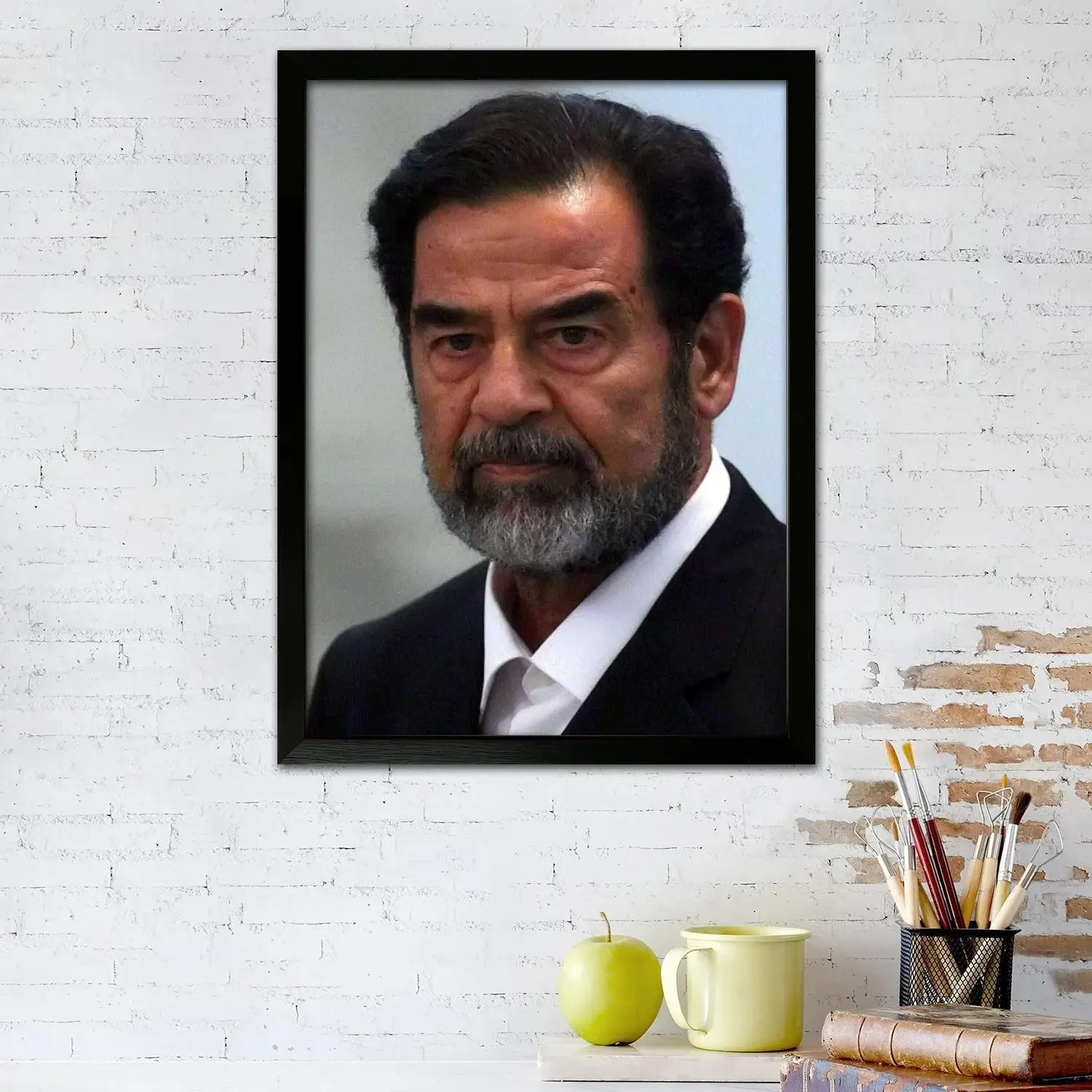 saddam hussein Canvas Art Poster and Wall Art Picture Print,