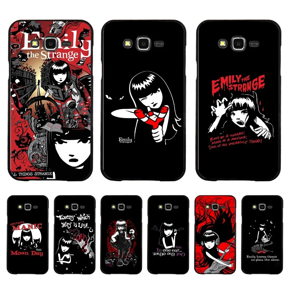 E-Emily The Strange Phone Case For Samsung J 7 plus 7core J7 neo J6 plus prime J6 J4 J5 Mobile Cover