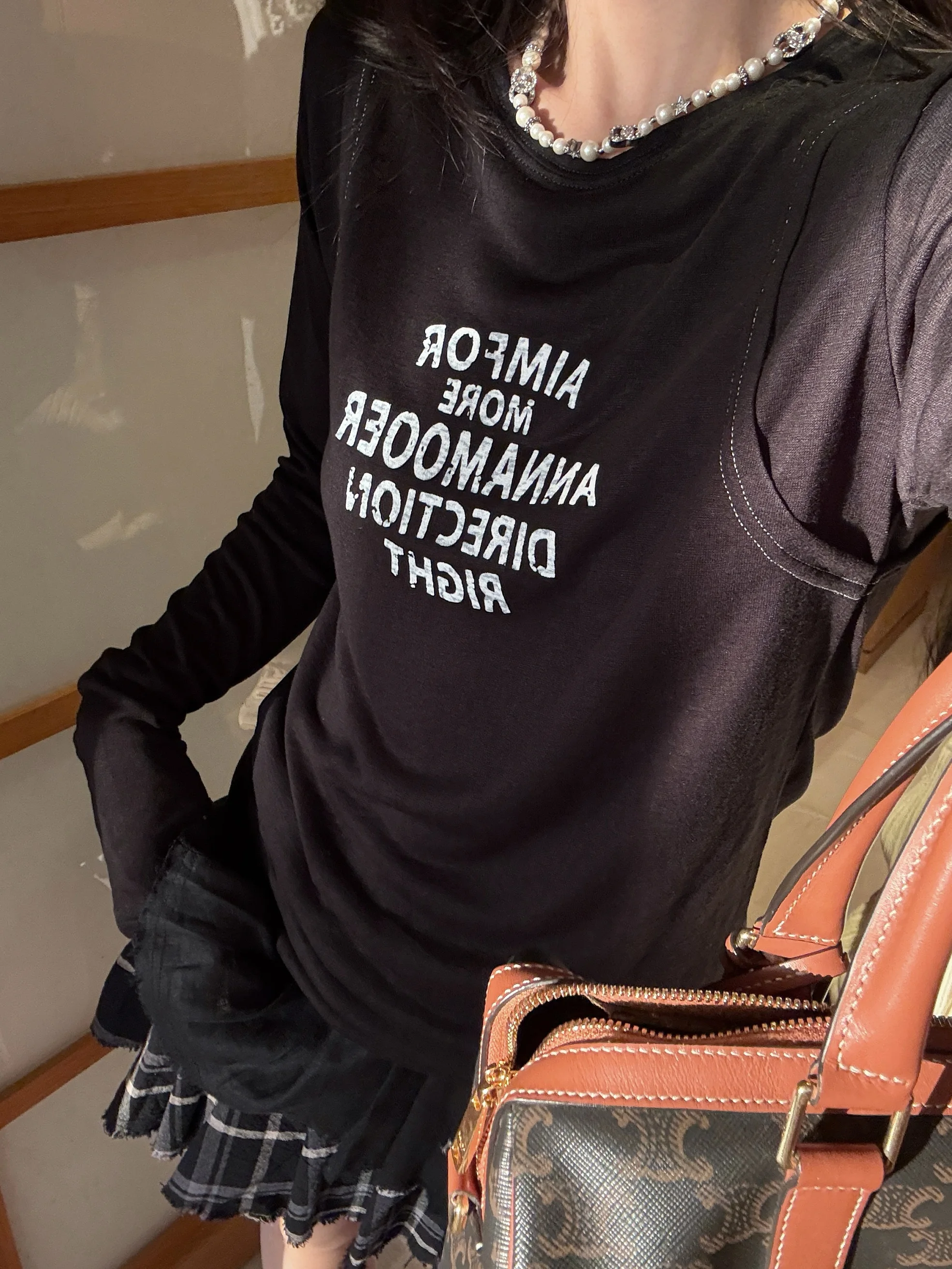 

Повседневная легкая женская футболка с длинным рукавом и буквенным принтом, защита от солнца, комфортная, для весеннего сезона, модная