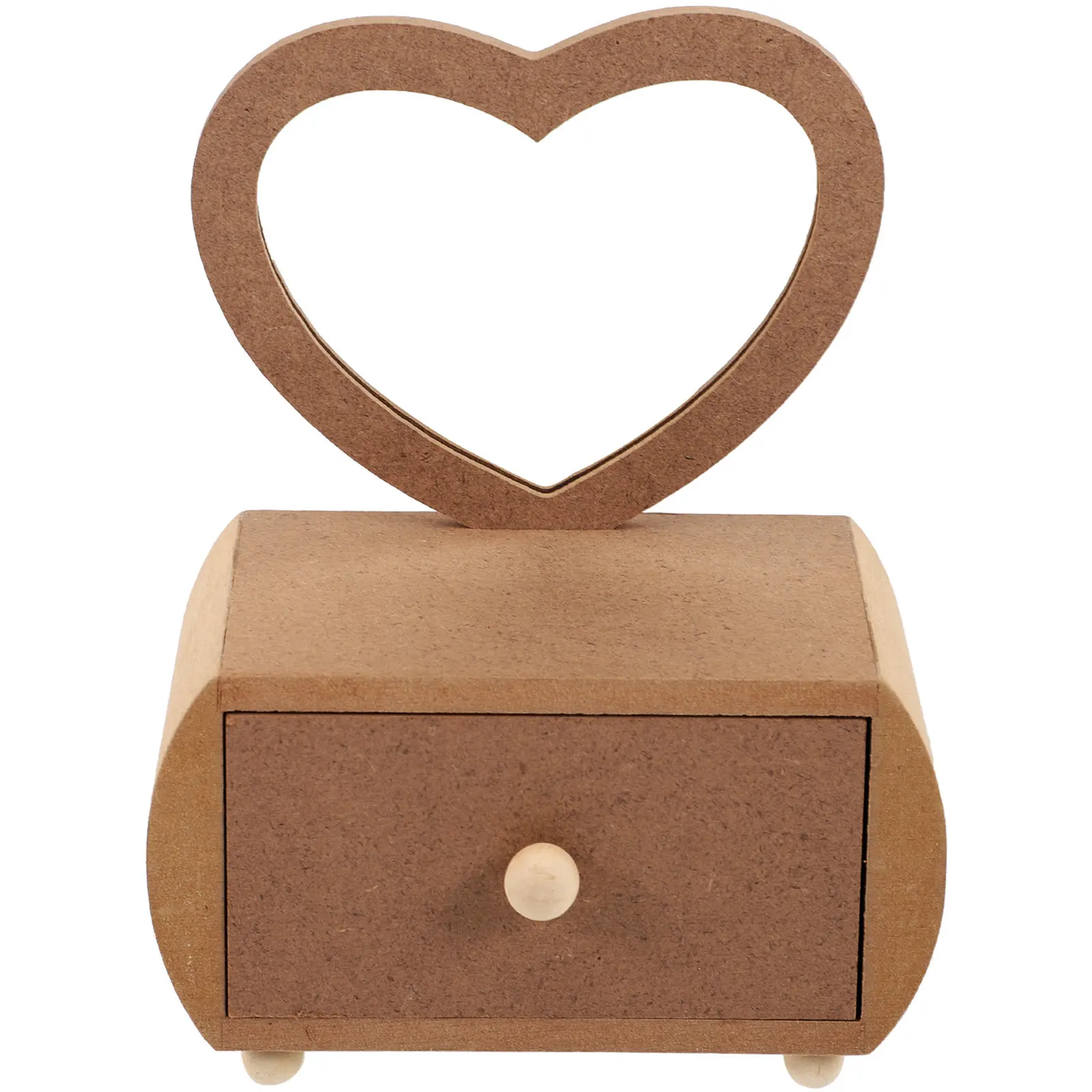 Wooden Mirror Storage Box For Makeup Storage Craft Christmas Clay Vanity Table Natural Dressing Simple