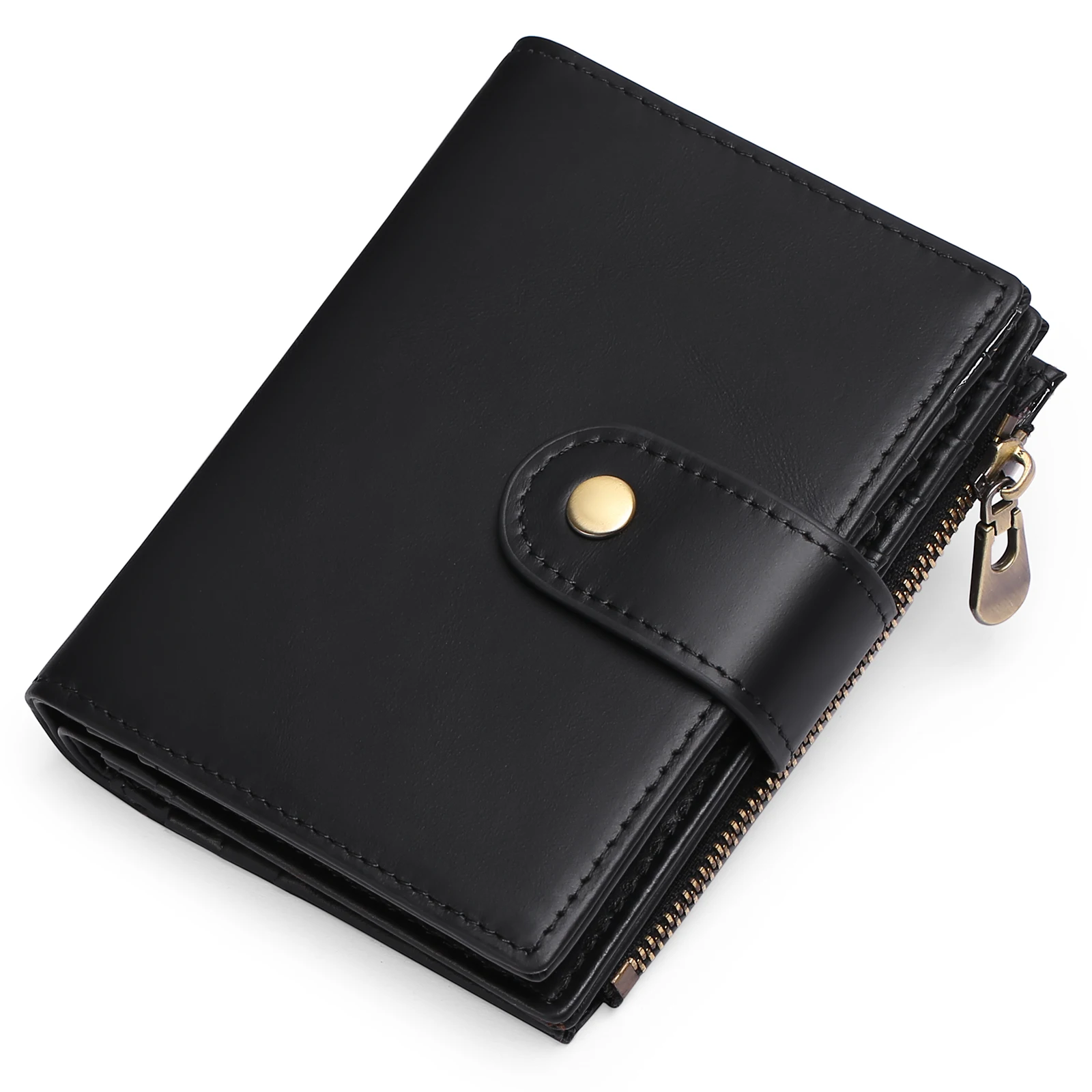 

Business Wallet For Men Original Genuine Leather Male Wallets Zipper Hasp Standard Wallets Coin Purse Card Holder