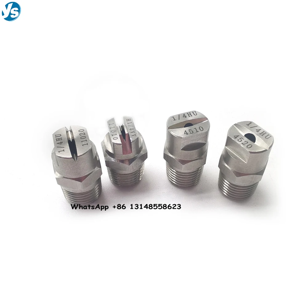 1/8 "1/4" 25/45/50/65/80/95/110 درجة HVV HU رذاذ الماء النفاثة فوهة التبريد ، فوهة رذاذ نفاثة للمروحة الصناعية
