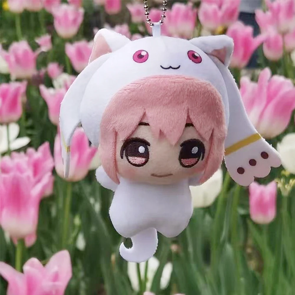 أنيمي لعبة قلادة كانام مادوكا أفخم Akemi Homura المفاتيح ميكي ساياكا لعبة من الكارتون تأثيري لينة محشوة دمية مامي بلوشي الهدايا