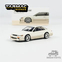 Tarmac Works 1:64 VERTEX Silvia S13 White / Gold Diecast Model Car