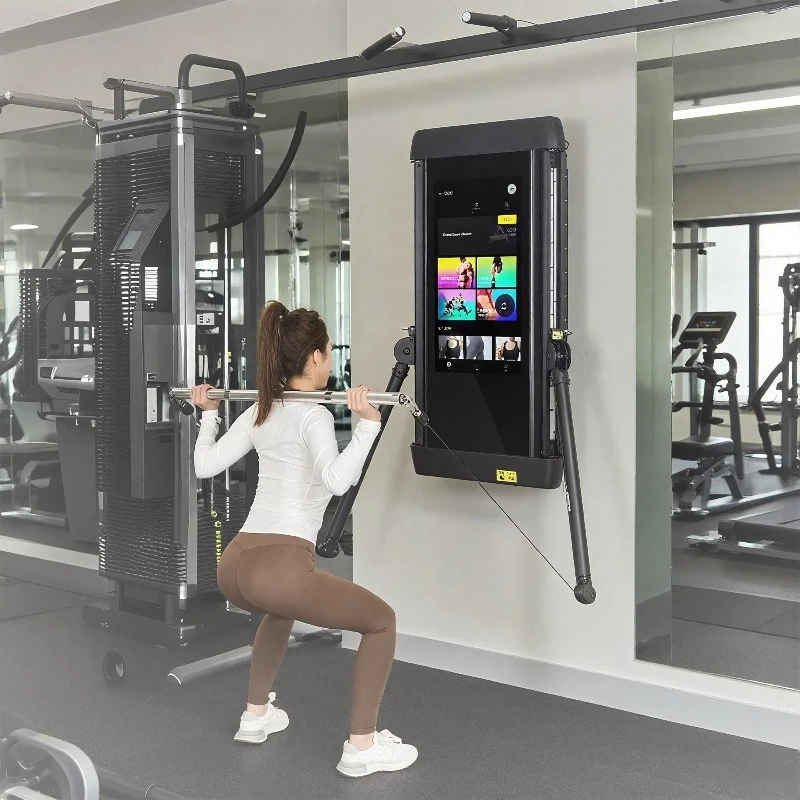 Ai Fitness Mirror Smart Touch Screen Interactive Home Gym Exercise LCD Digital Display Android Smart Mirror Workout Tool