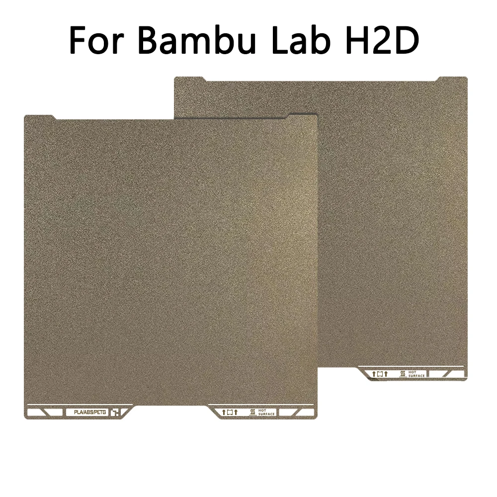 

Для лаборатории bambu H2D Рабочая пластина 350x320 Двусторонний пружинный стальной лист PEI Магнитная стальная пластина 3d-принтер Детали бамбуковой лабораторной пластины